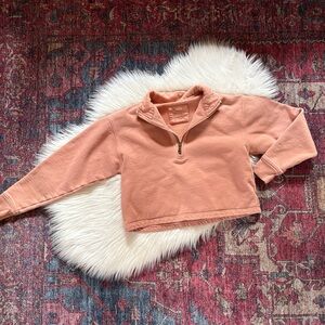 girlfriend collective • Birch 50/50 Half-Zip Sweatshirt